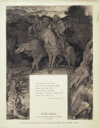 Náčrt závěrečné kresby k Záboji a Slavoji, 1921
