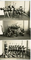Taneční skupina, soubor 3 ks, 30. léta 20. století