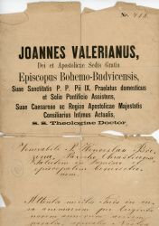 Episcopus Bohemo-Budvicensis, 19. stol.