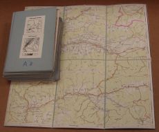 Soubor 39 navazujících map, komplet, Československo